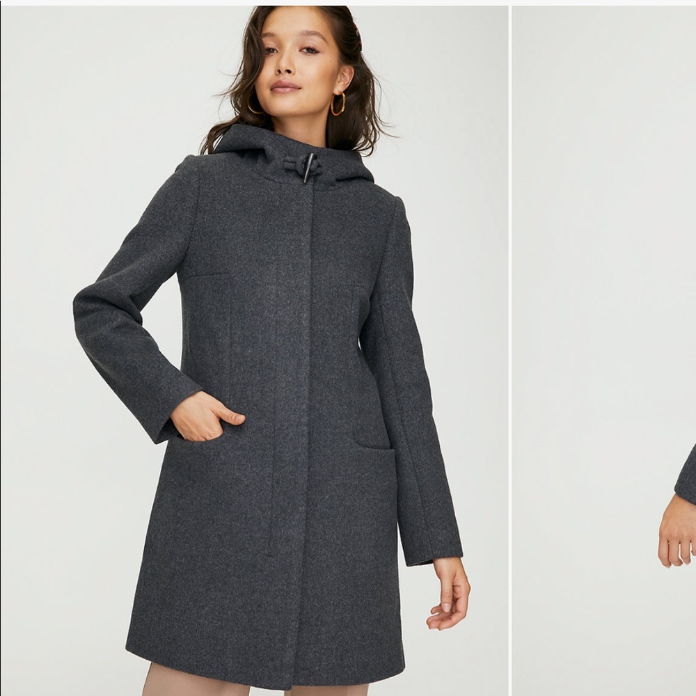 Babaton wool coat in Charcoal
